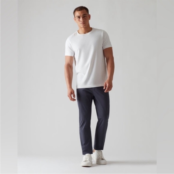 Rhone Commuter Five Pocket Slim Straight Pants in Iron - Picture 2 of 9